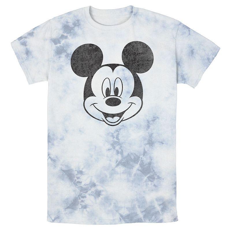 Men's Disney Mickey Mouse Black and White Portrait Wash Tee,  Product Image