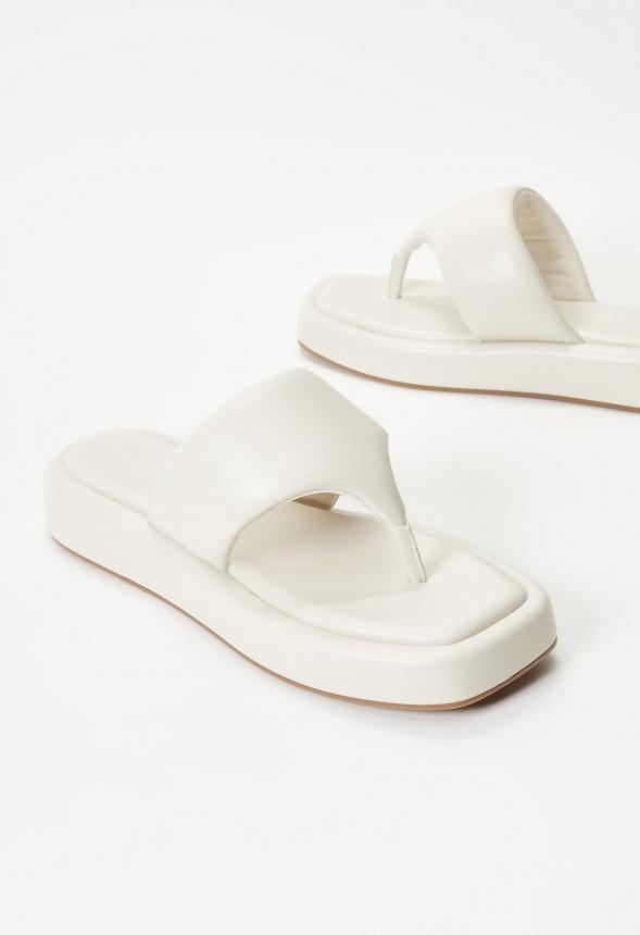 JustFab Margaux Platform Loafer Pump Womens Black/ White Size 8.5 Product Image