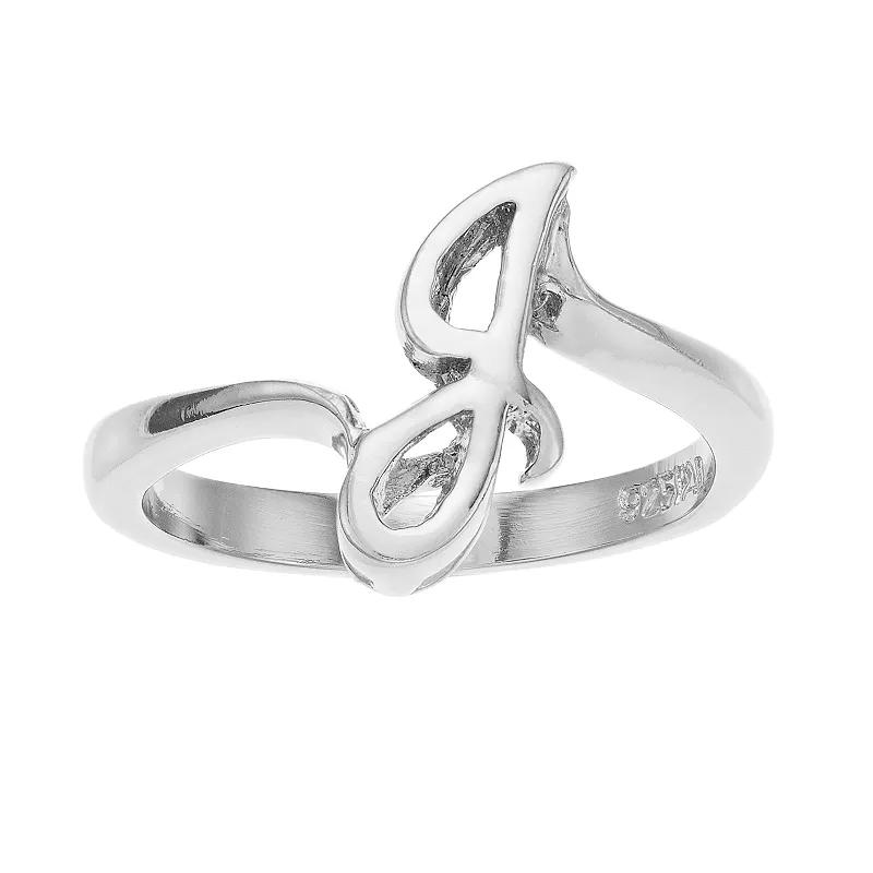 Traditions Jewelry Company Sterling Silver Initial Ring, Womens Product Image