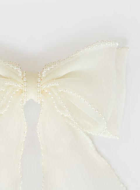 Emorie Hair Bow White Product Image