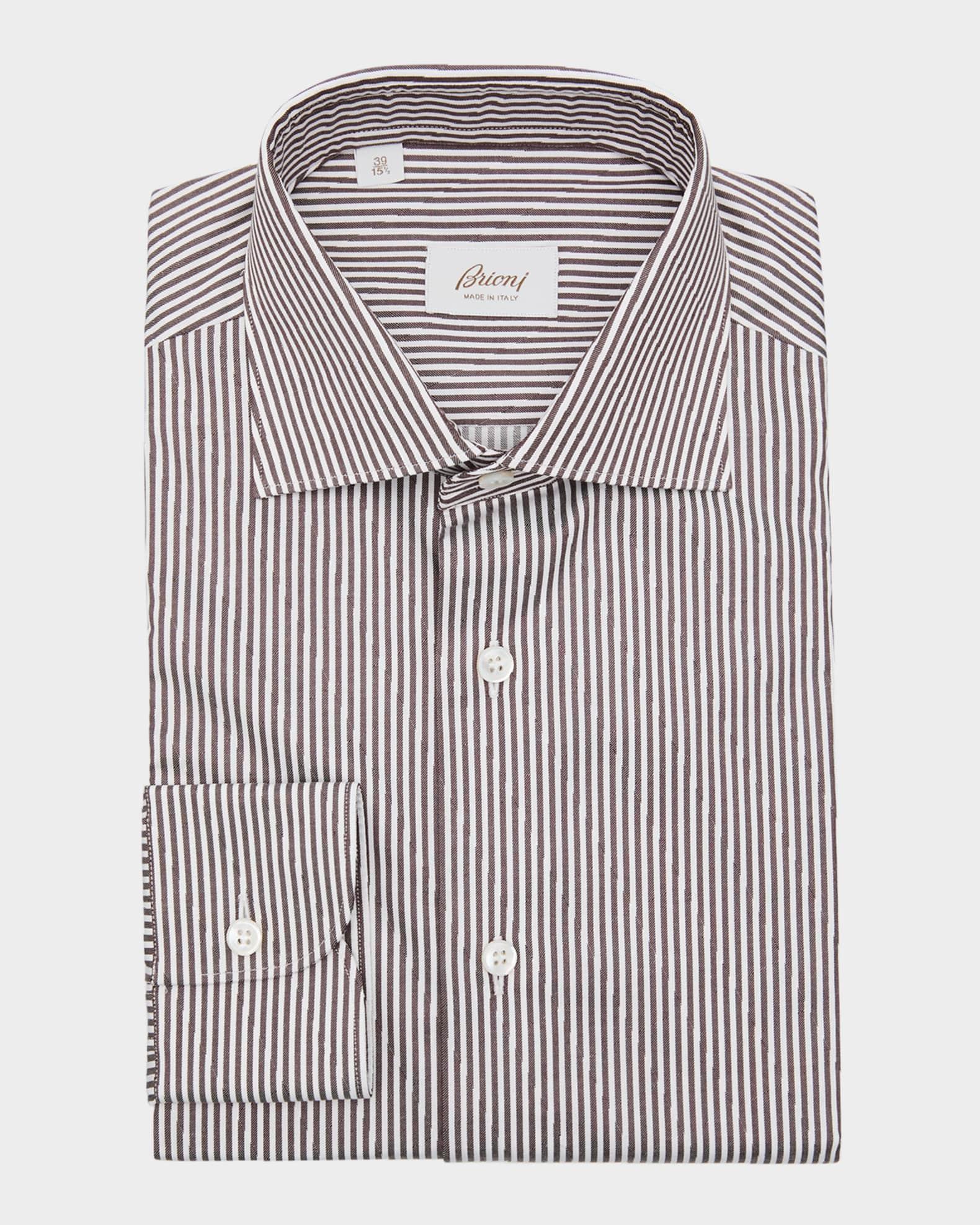 Men's Cotton Bengal Stripe Dress Shirt Product Image
