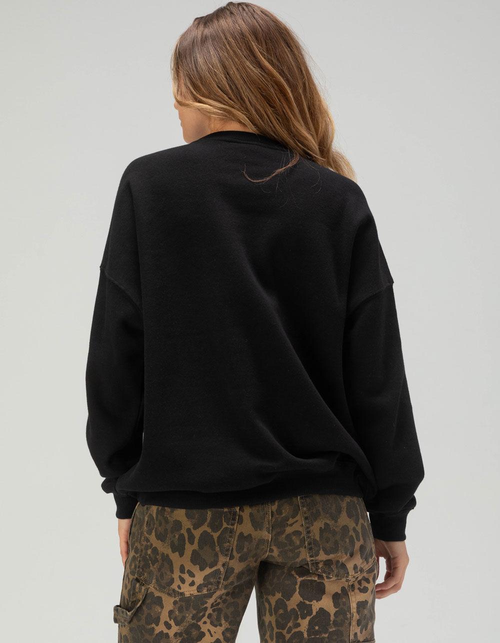 LAS VEGAS RAIDERS Womens Crewneck Sweatshirt - BLACK Product Image