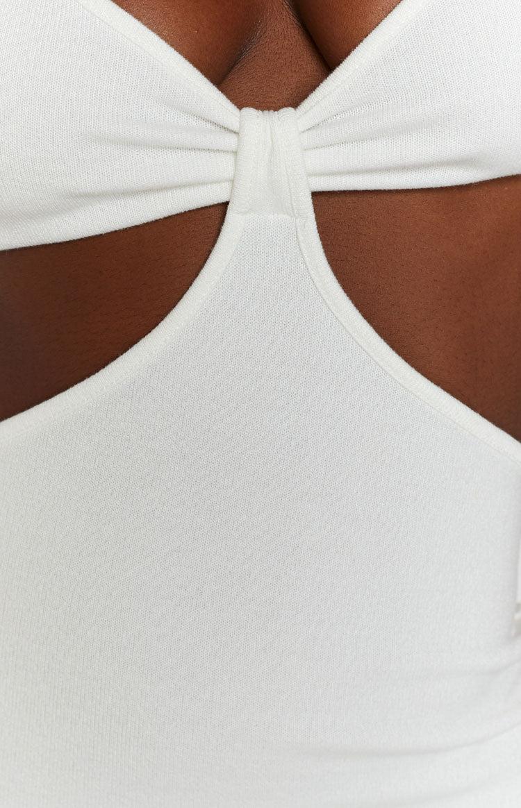 Catalina Cut Out Midi Dress White Product Image