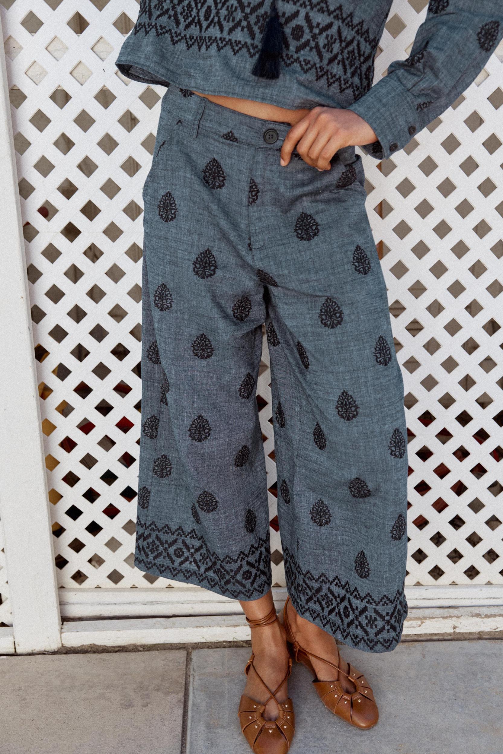 EMBROIDERED CULOTTES Product Image