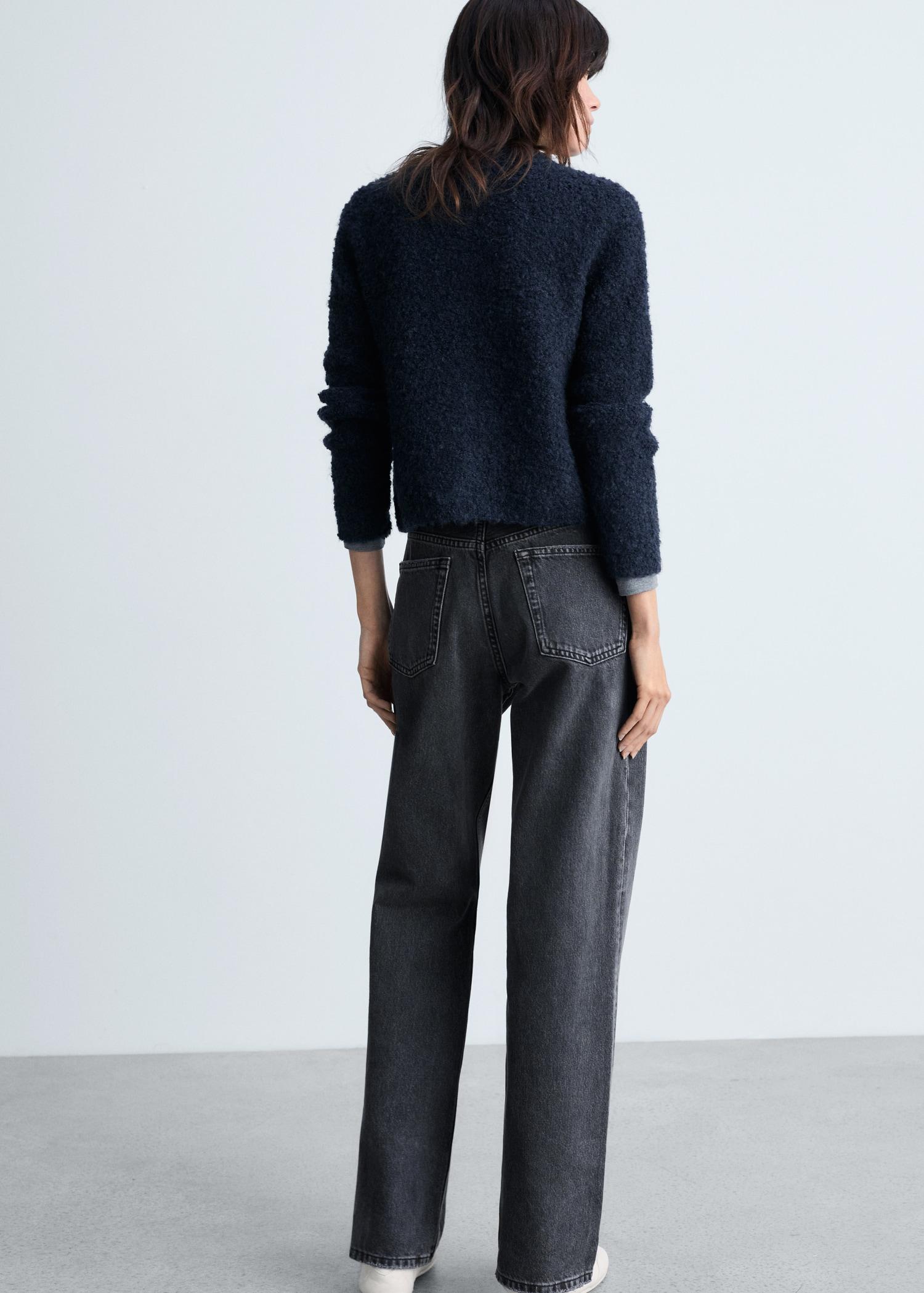 Bouclé jacket with jewel buttons - Women | MANGO USA Product Image