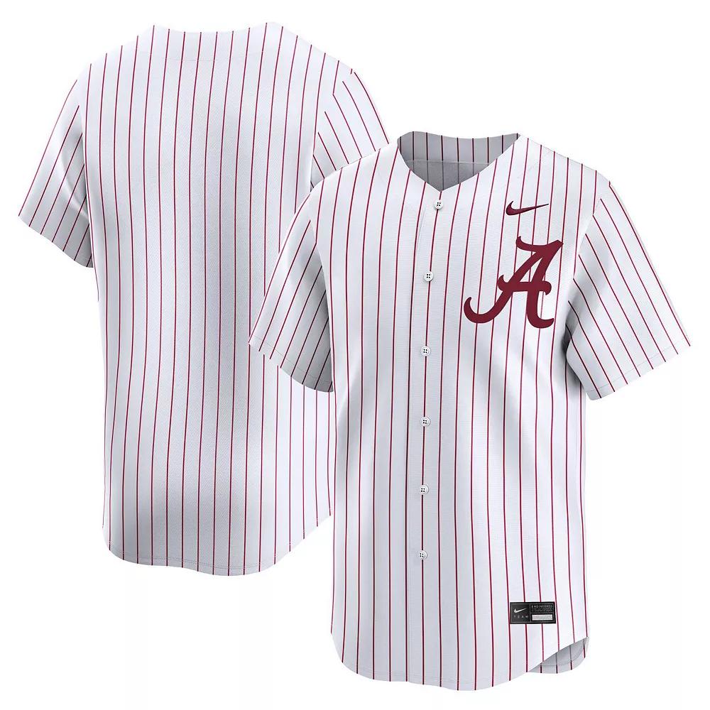 Men's Nike White Alabama Crimson Tide College Limited Baseball Jersey,  Product Image