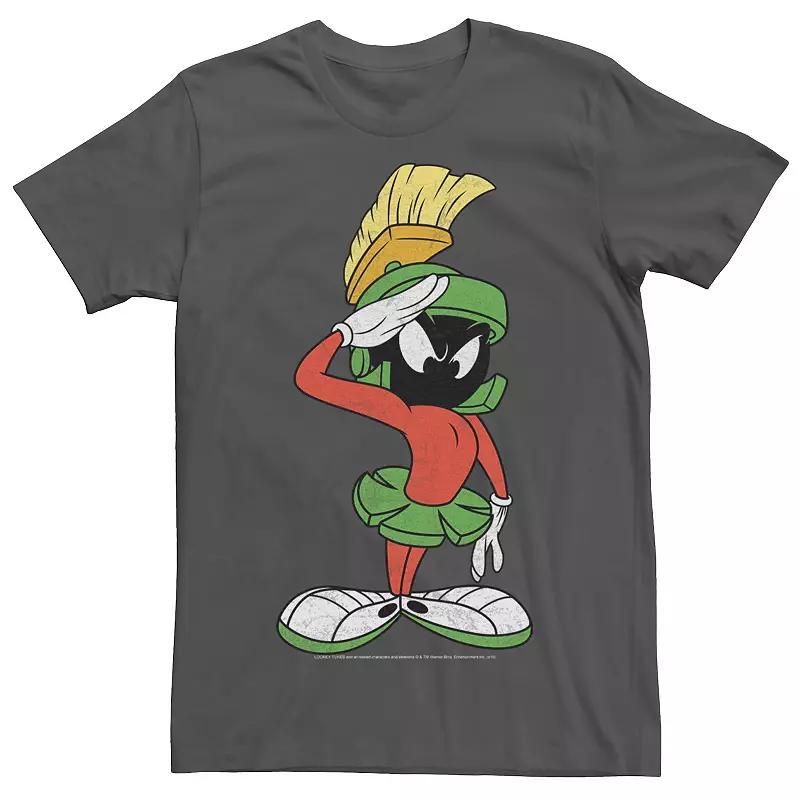 Men's Looney Tunes Marvin The Martian Salute Portrait Tee,  Product Image