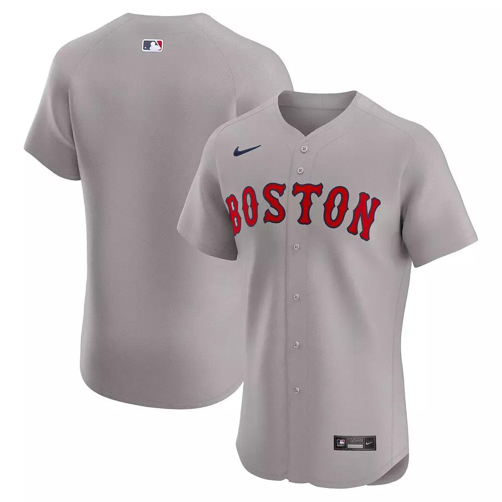 Men's Nike Gray Boston Red Sox Road Elite Jersey, Size: 48, Grey Product Image