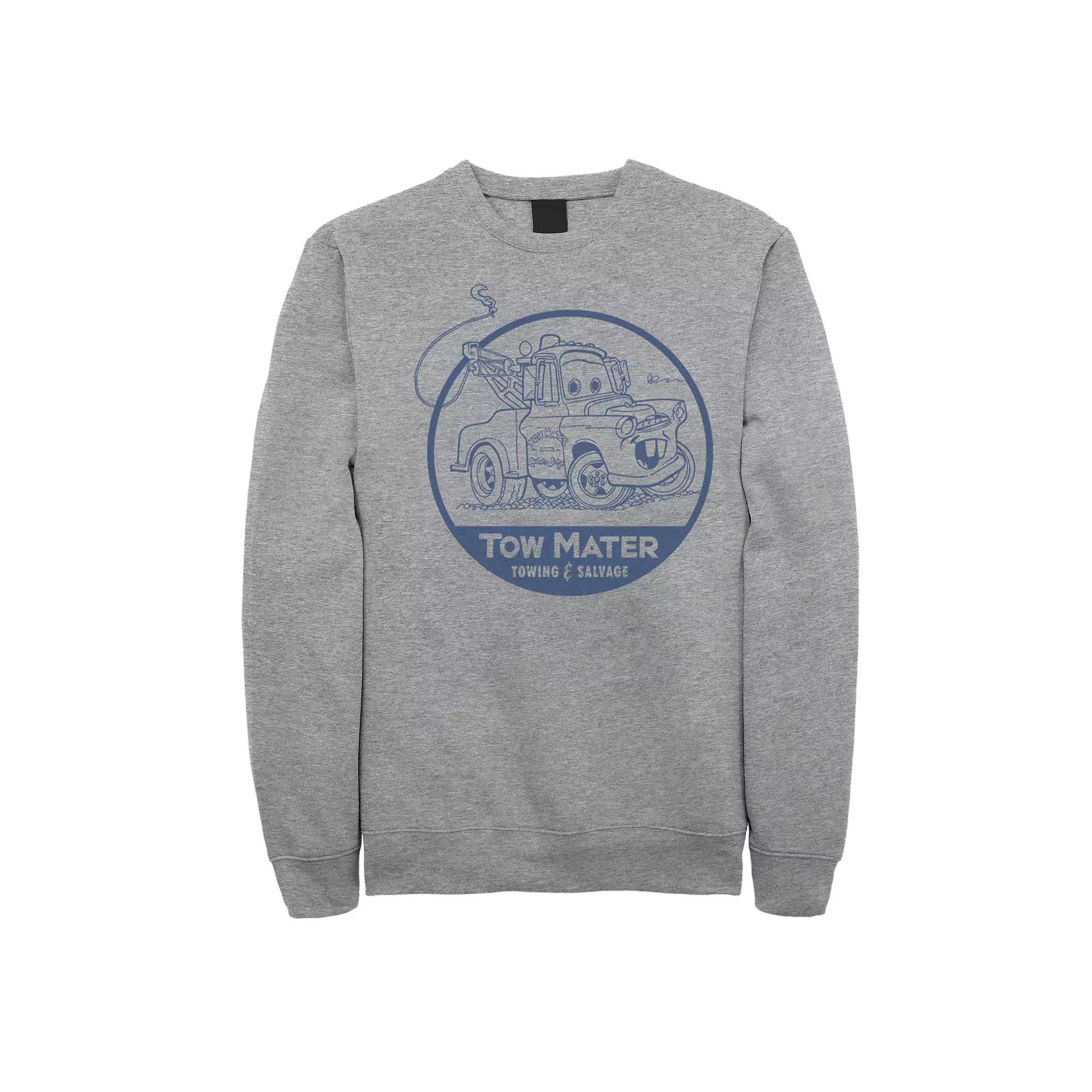 Disney / Pixar's Cars Tow Mater Men's Salvage Badge Sweatshirt,  Product Image