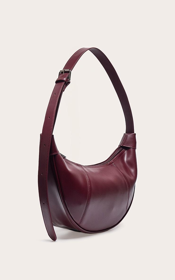 Burgundy Crescent Cross Body Bag Product Image
