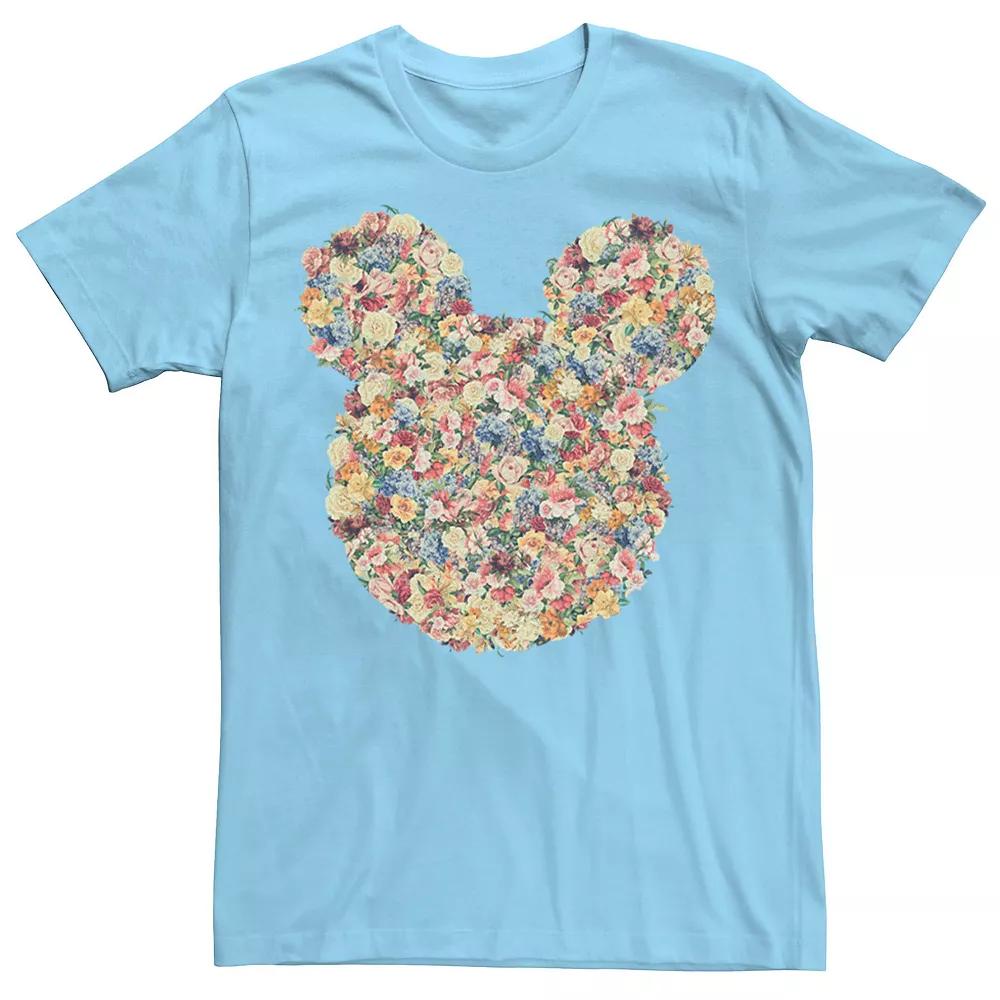 Disney's Mickey And Friends Mickey Mouse Men's Floral Fill Tee,  Product Image