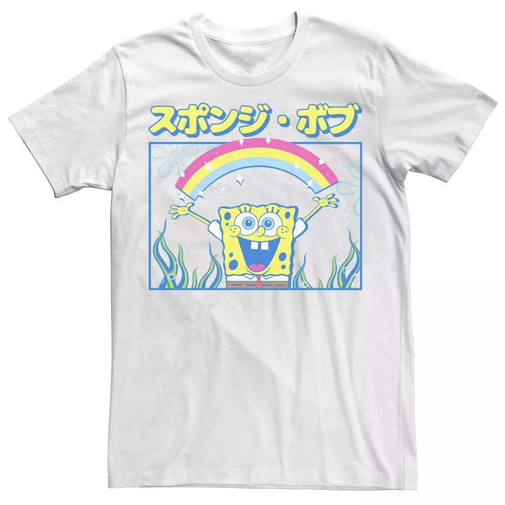 Big & Tall SpongeBob SquarePants Kanji Spongebob Tee, Men's, Size: 5XL, White Product Image