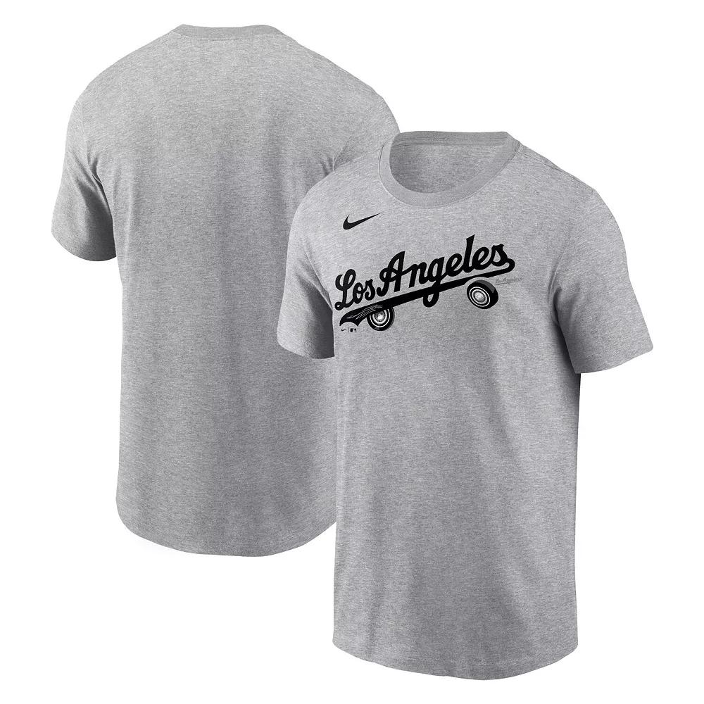 Men's Nike Heather Charcoal Los Angeles Dodgers Local Home Town T-Shirt, Size: Small Product Image