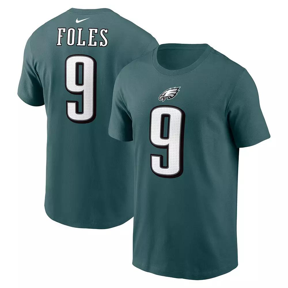 Men's Nike Nick Foles Midnight Green Philadelphia Eagles Retired Player Name & Number T-Shirt,  Product Image