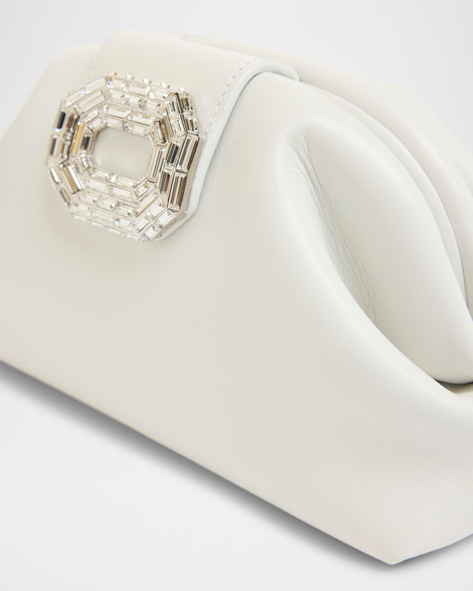 Camelia Buckle Leather Clutch Bag Product Image