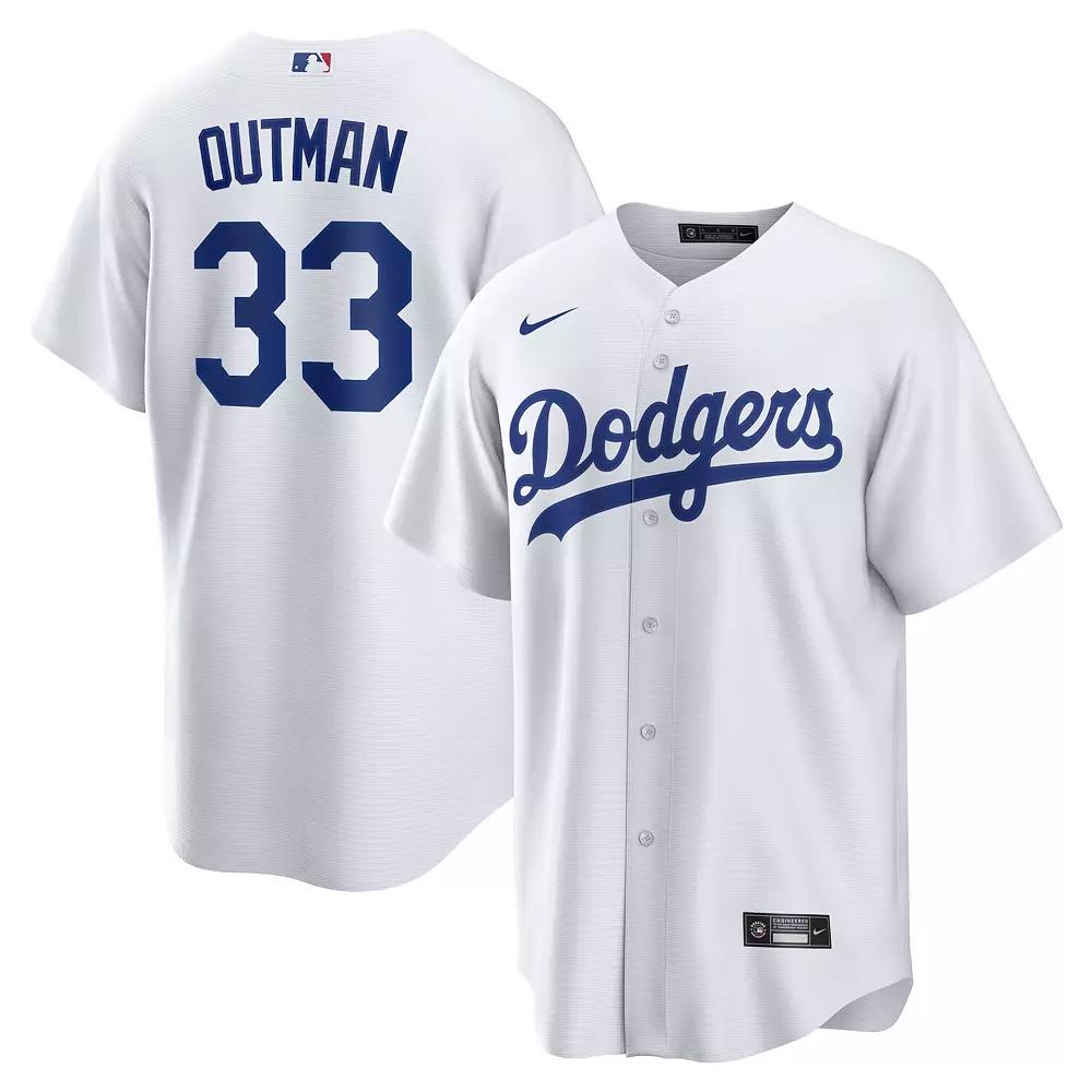 Men's Nike James Outman White Los Angeles Dodgers Replica Player Jersey, Size: Medium Product Image