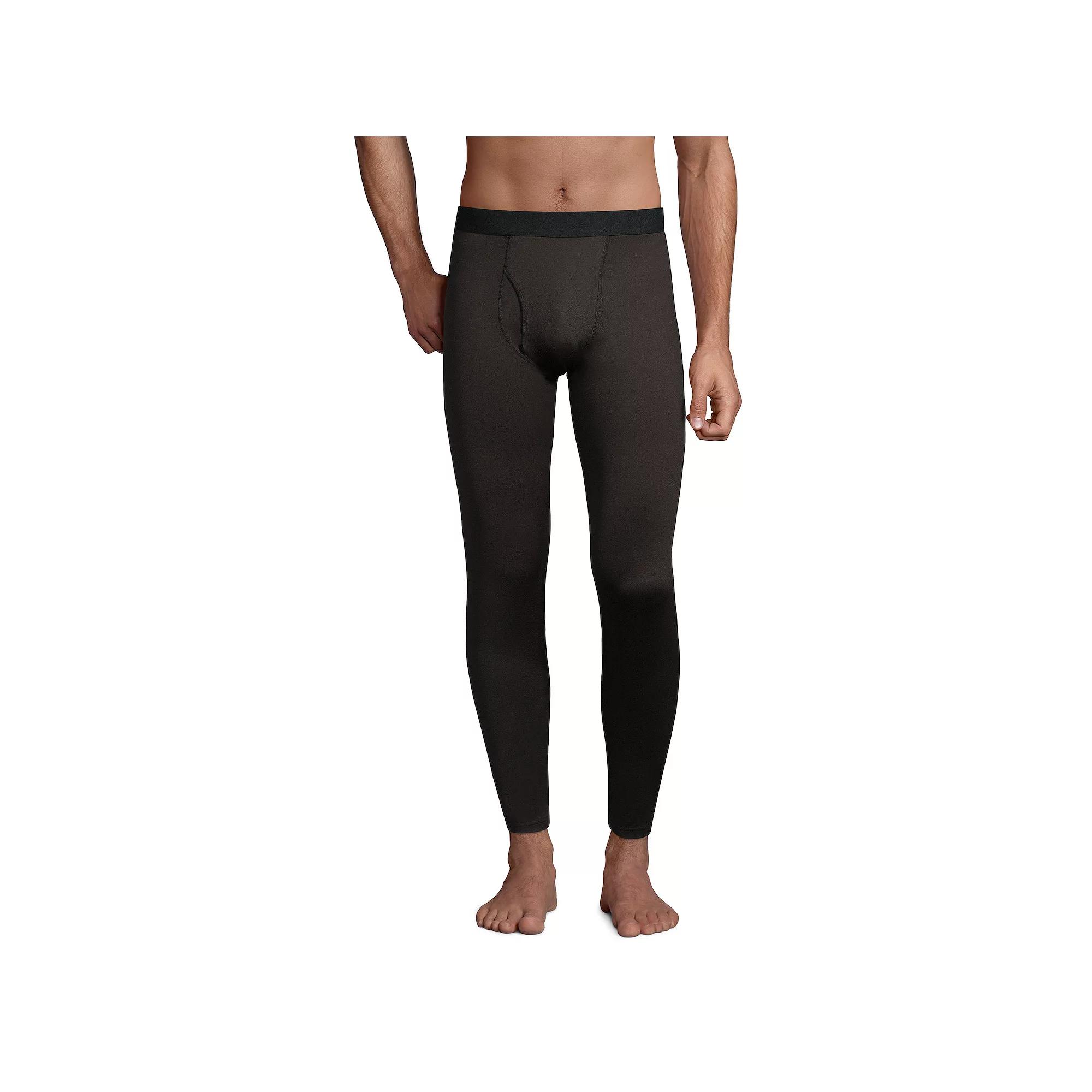 Men's Lands' End Stretch Thermaskin Long Underwear Base Layer Pants, Size: Small, Deep  Blue Product Image