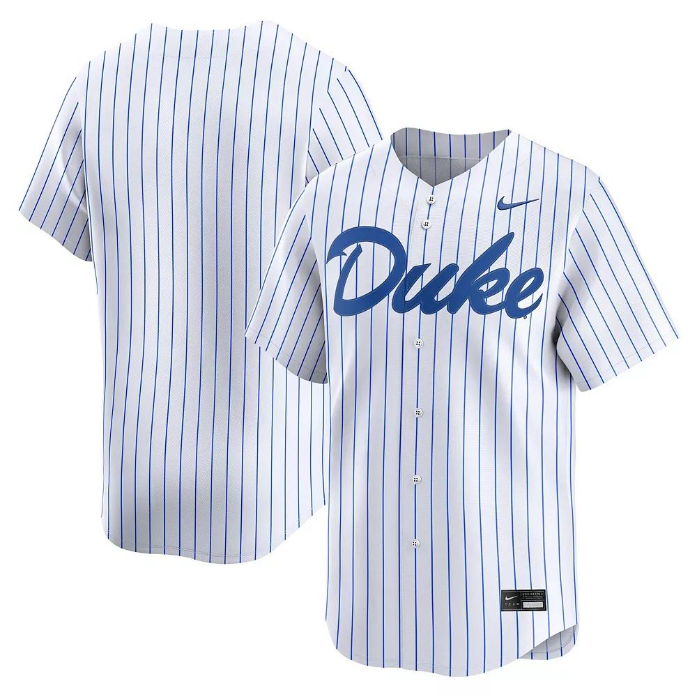 Men's Nike White Duke Blue Devils Home College Limited Baseball Jersey, Size: Small Product Image