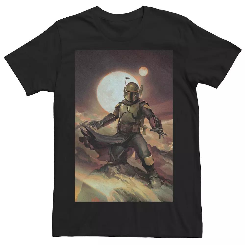 Men's Star Wars The Book Of Boba Fett Painting Poster Tee,  Product Image