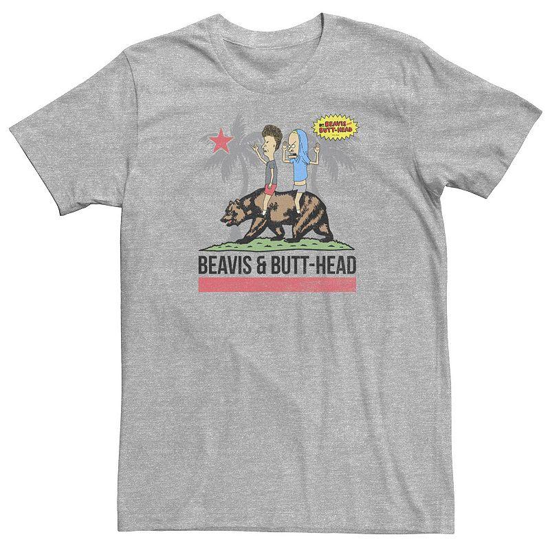 Men's Beavis And Butthead Bear California Flag Tee,  Product Image
