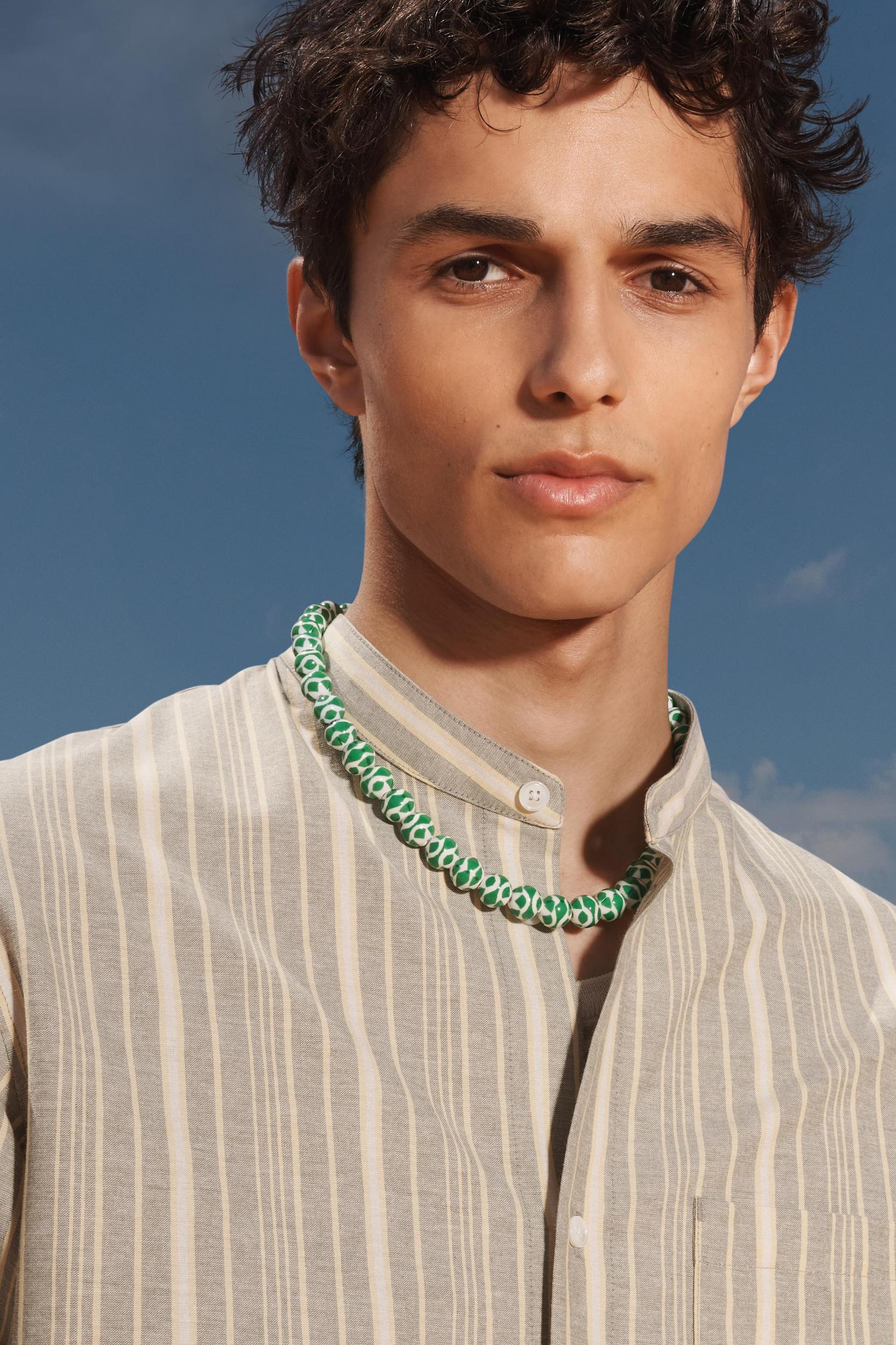 LIMITED EDITION STRIPED WIDE FIT PANTS Product Image