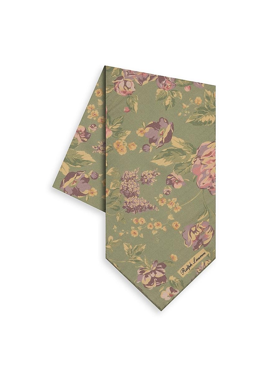 Mens Floral Linen Neckerchief Product Image
