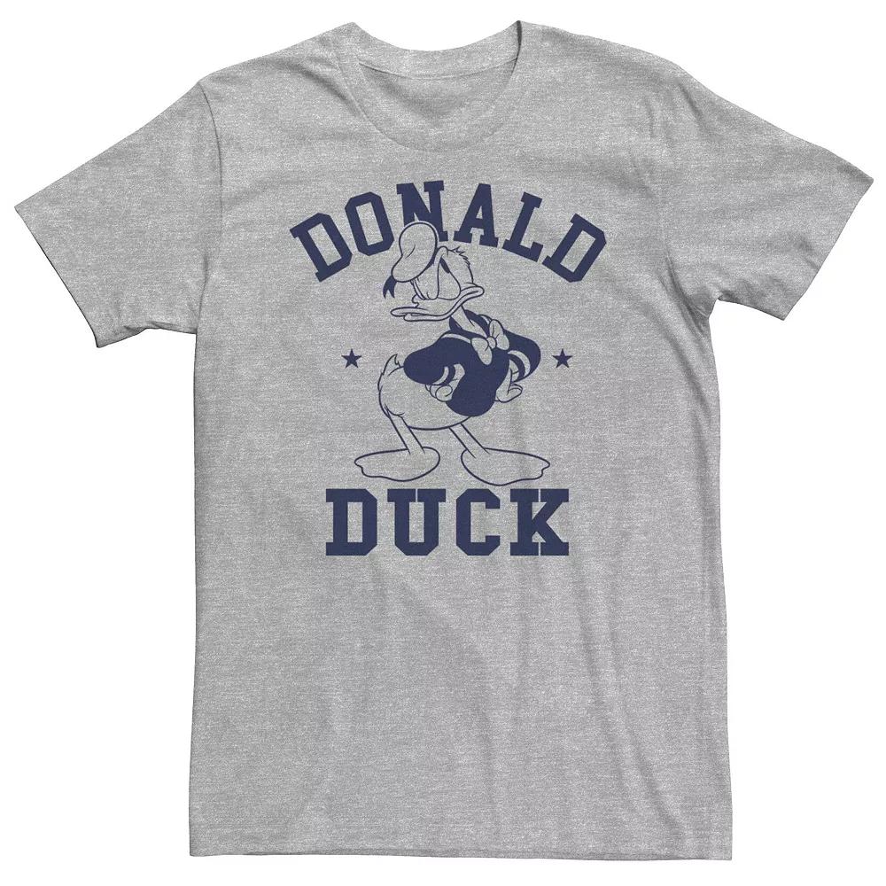 Big & Tall Disney Donald Duck Angry Pose Portrait Tee, Men's, Size: 4XL Tall, Athletic Grey Product Image