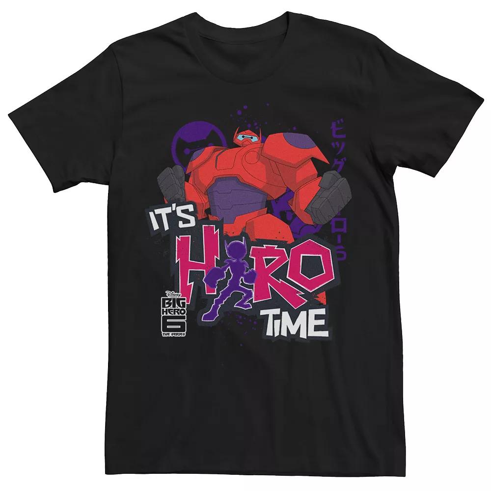 Disney's Big Hero 6 TV Series Baymax Men's Hero Time Tee, Size: Medium, Black Product Image