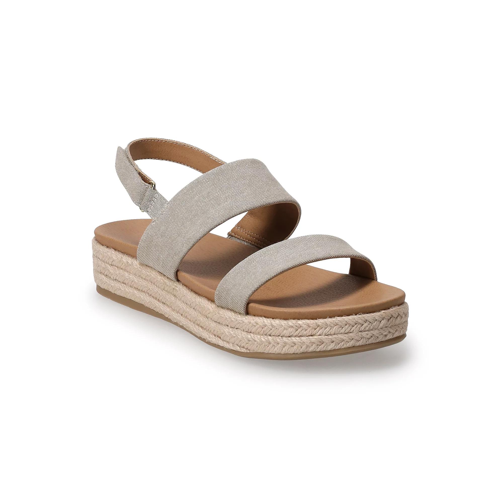 LC Lauren Conrad Paruka Women's Slide Slingback Sandals, Size: 5, Beige Product Image