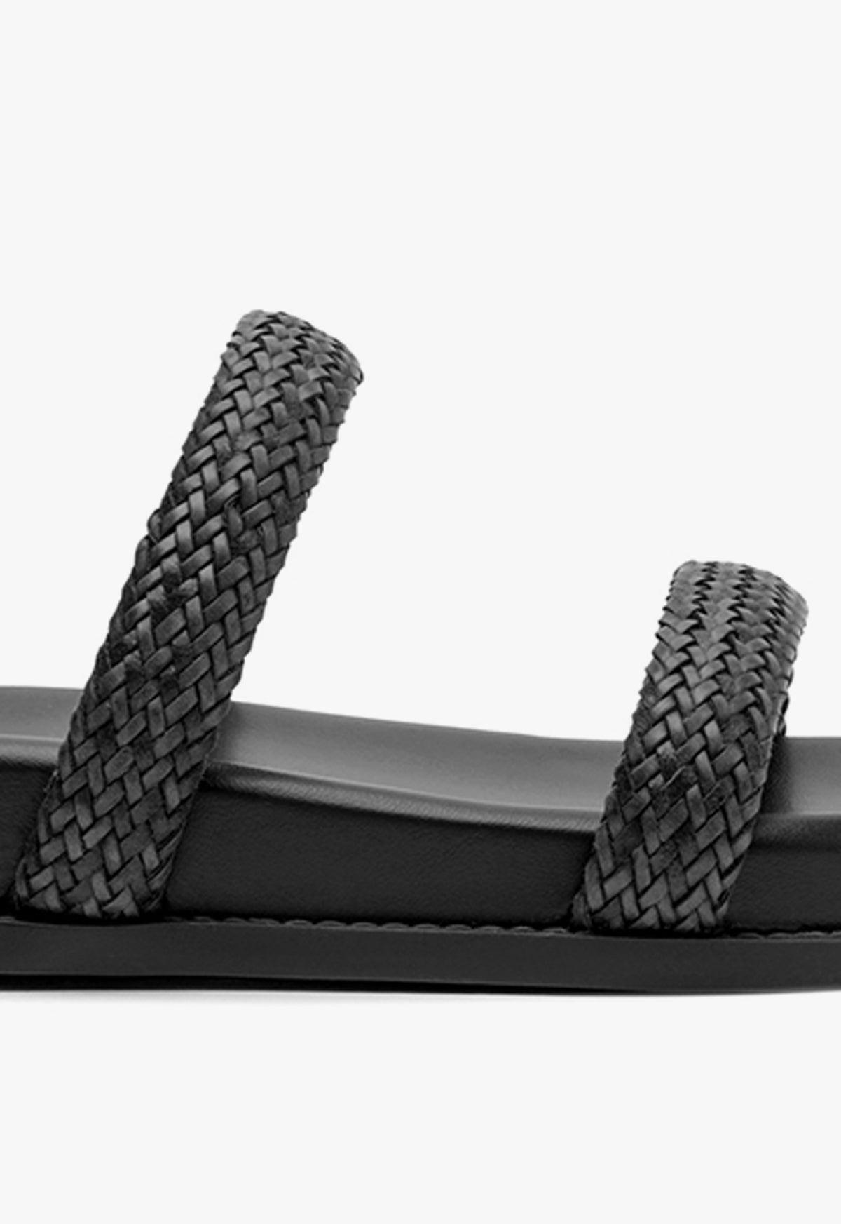 Ruby Black Sporty Sandal Product Image