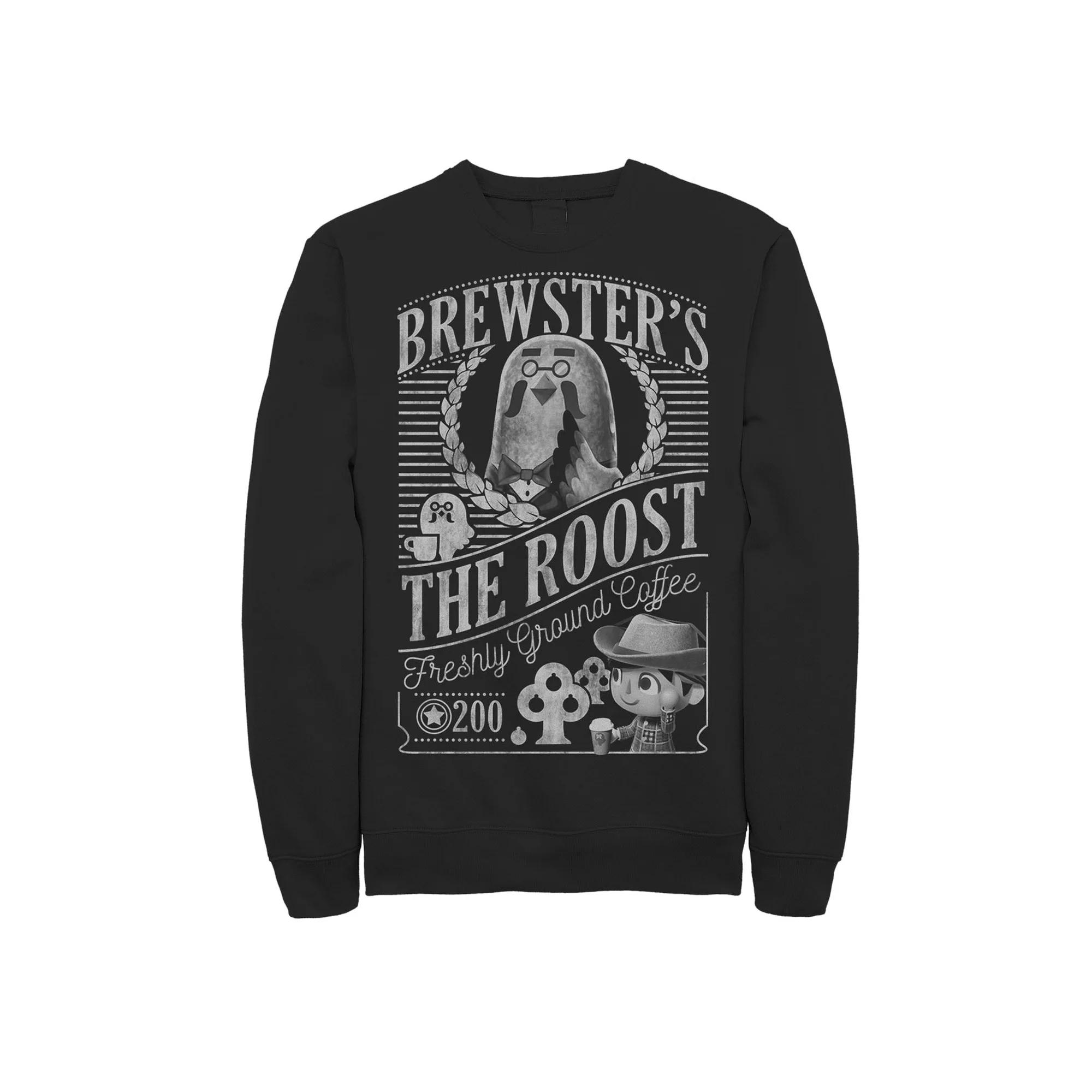 Men's Nintendo Animal Crossing Brewster's The Roost Sweatshirt,  Product Image