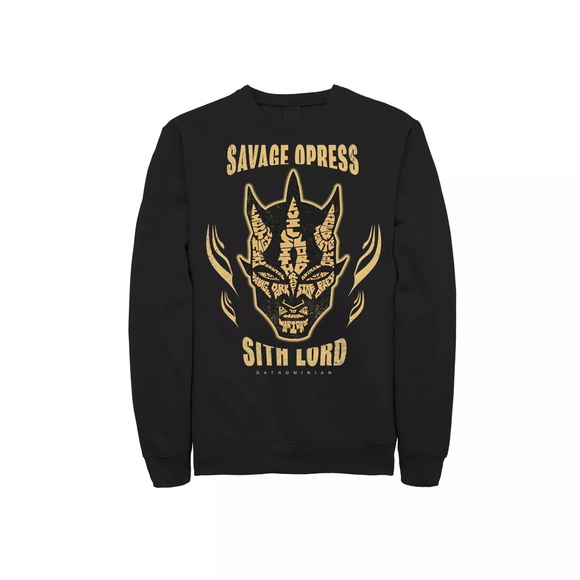 Men's Star Wars: Clone Wars Savage Opress Sith Lord Portrait Sweatshirt,  Product Image