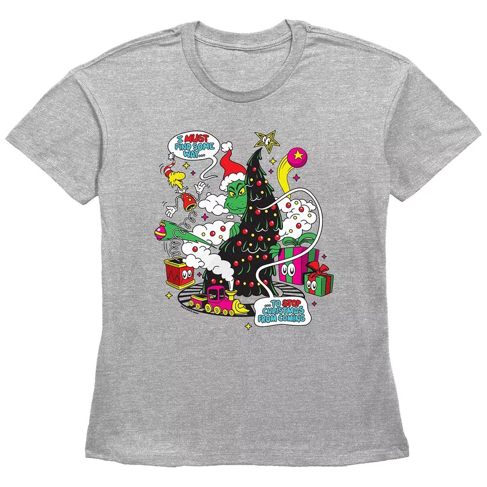 Women's Dr. Seuss Grinch Must Find A Way Graphic Tee,  Product Image