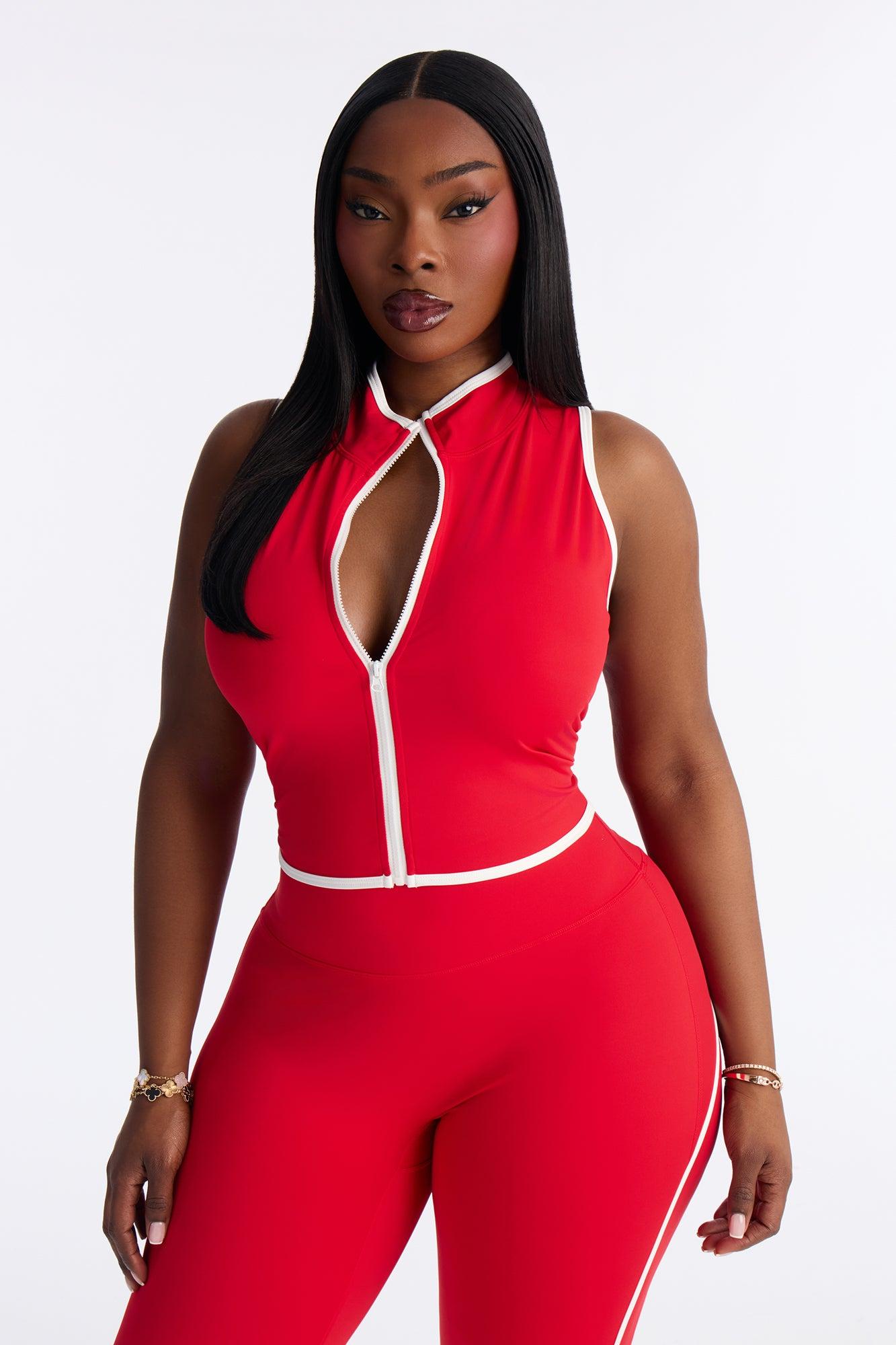 Sculpt Up Legging Set - Red Female Product Image