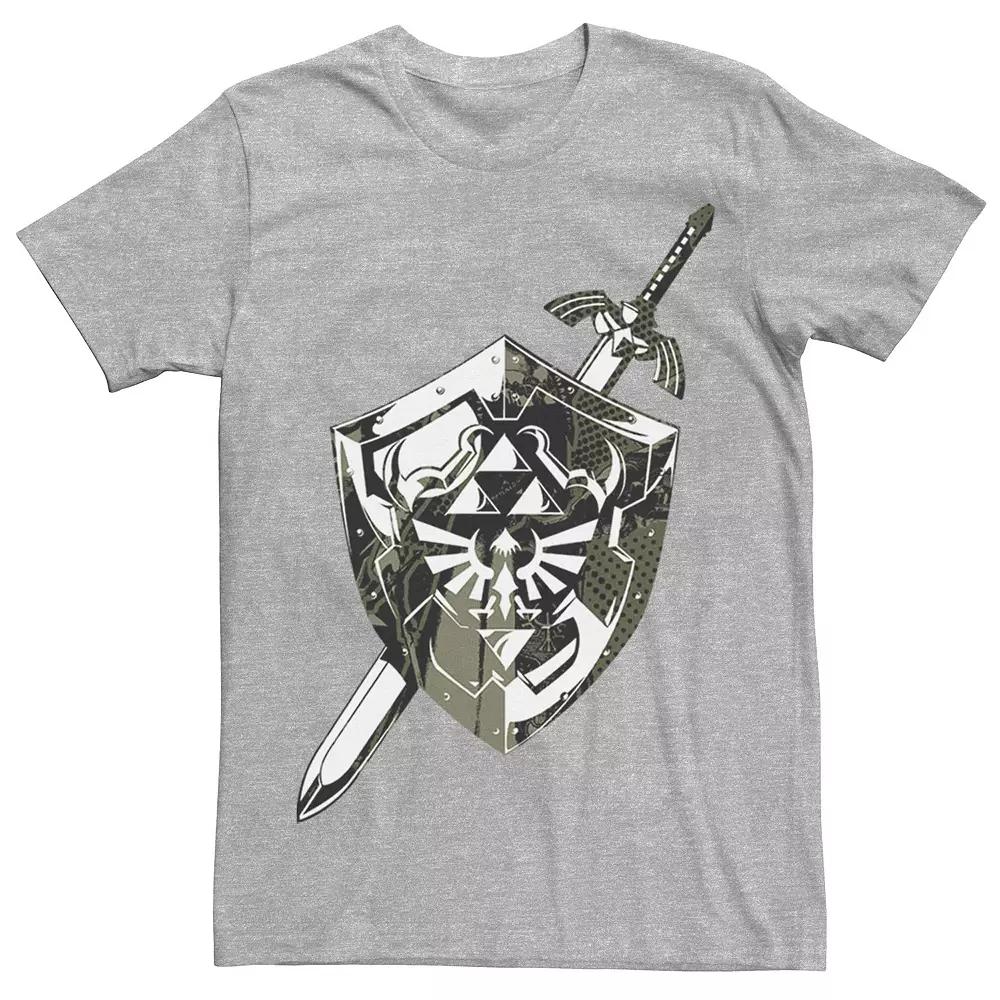 Men's Nintendo Legend of Zelda Hylian Shield & Sword Collage Tee,  Product Image