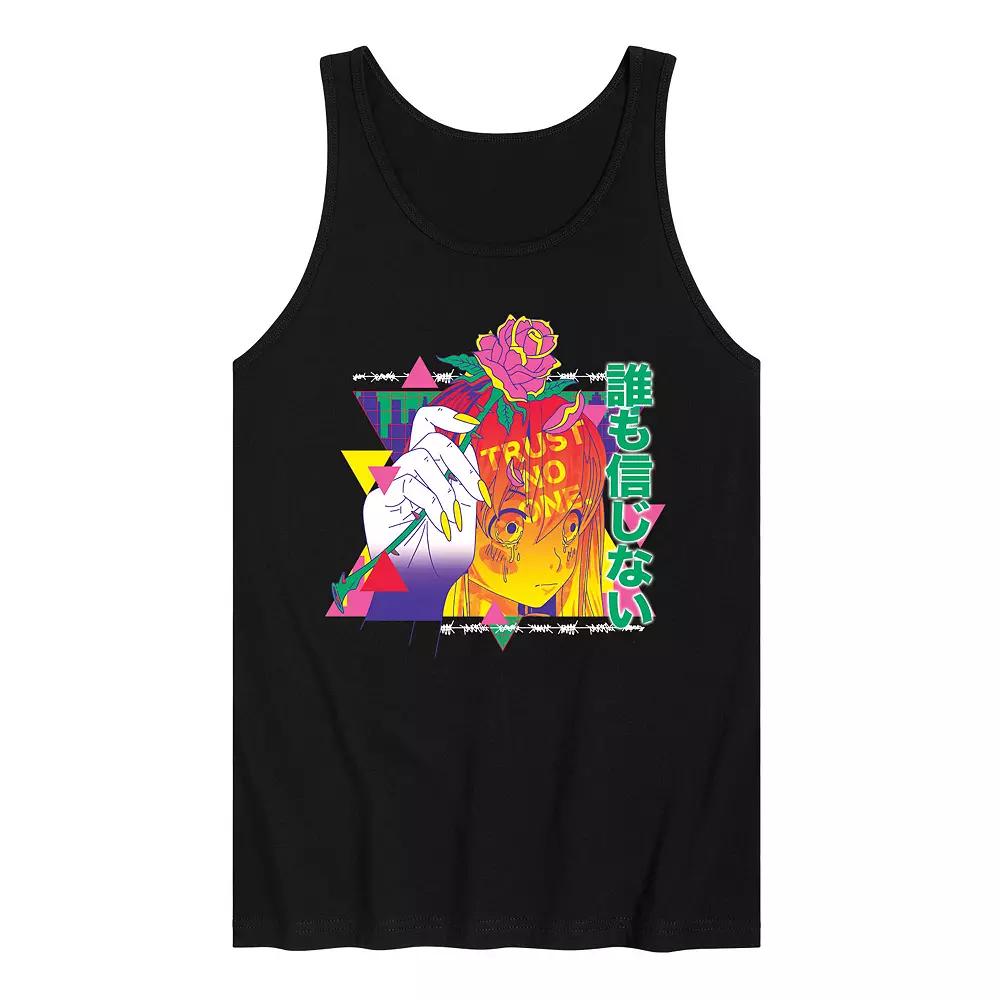 Men's Anime Trust No One Tank Top,  Product Image