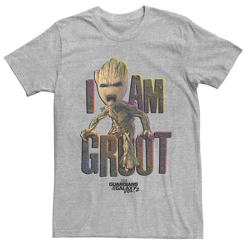 Men's Marvel Guardians Of The Galaxy 2 Groot Yell Colorful Poster Tee,  Product Image