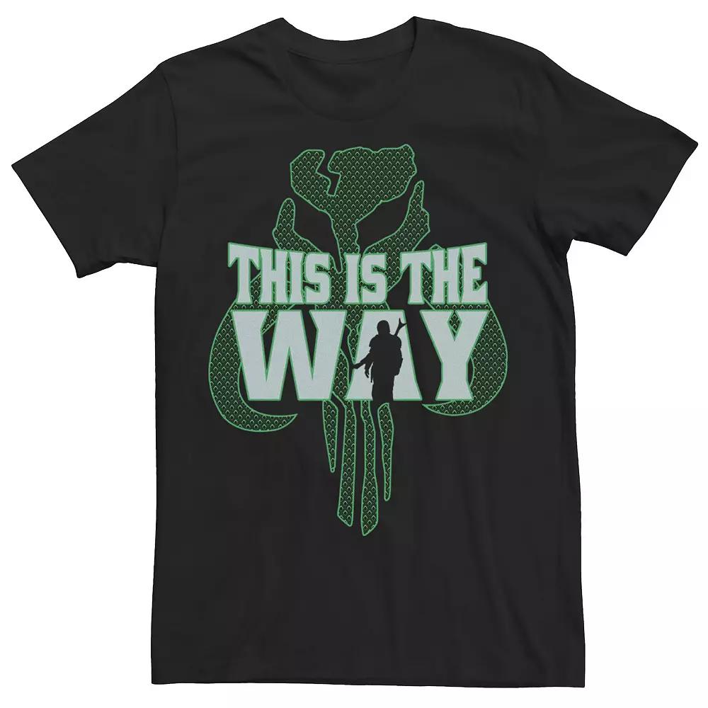 Men's Star Wars: The Mandalorian This Is The Way Logo Silhouette Tee,  Product Image