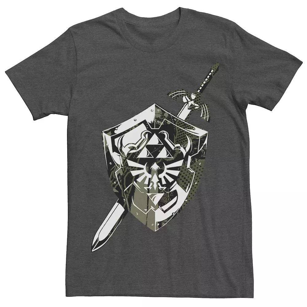 Men's Nintendo Legend of Zelda Hylian Shield & Sword Collage Tee,  Product Image
