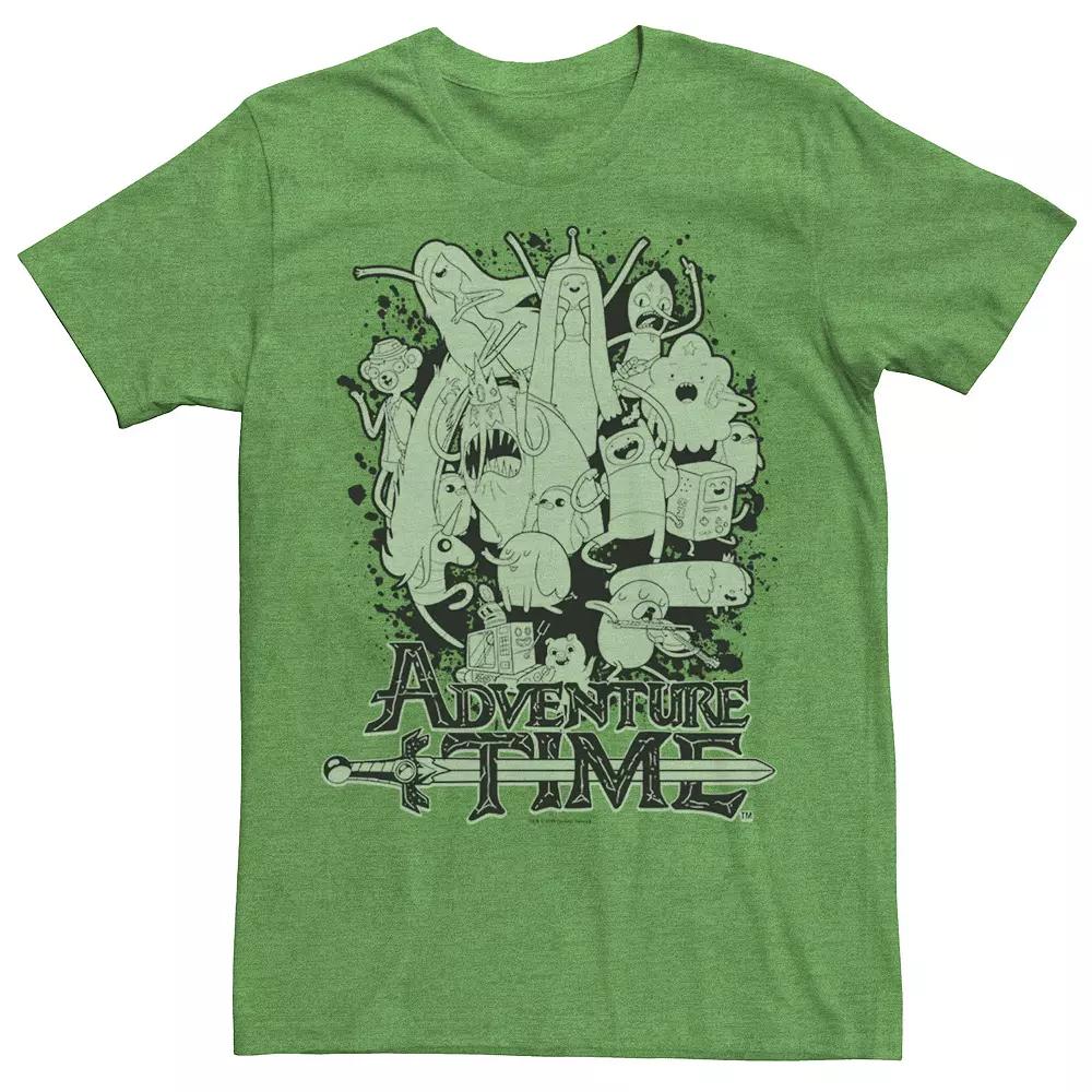 Men's Cartoon Network Adventure Time Splash Tee, Size: Medium, Kelly Grey Product Image