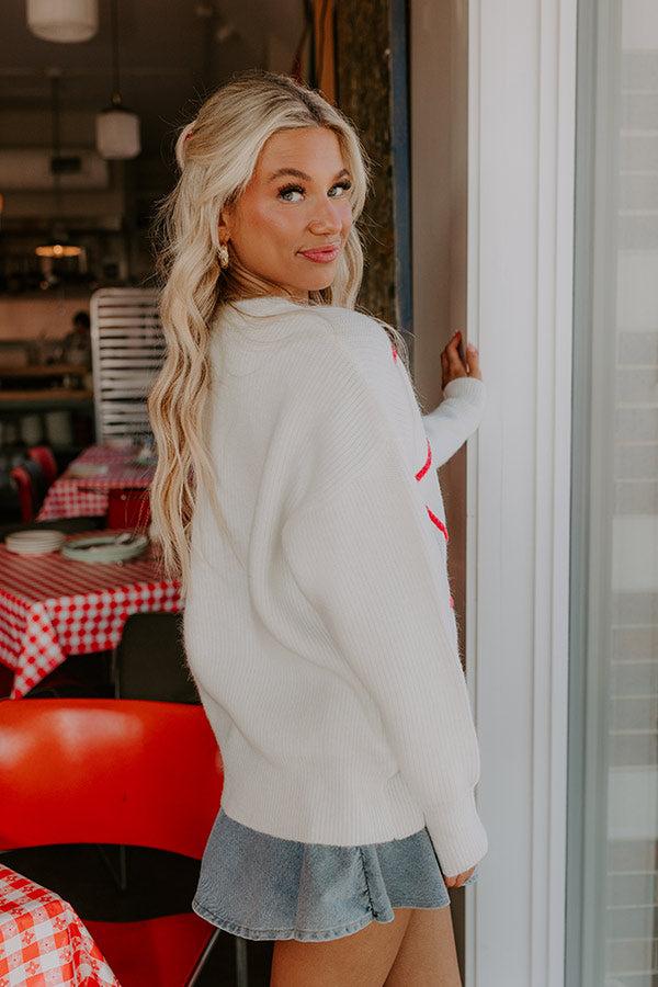 Heartfelt Moment Embroidered Knit Sweater Product Image