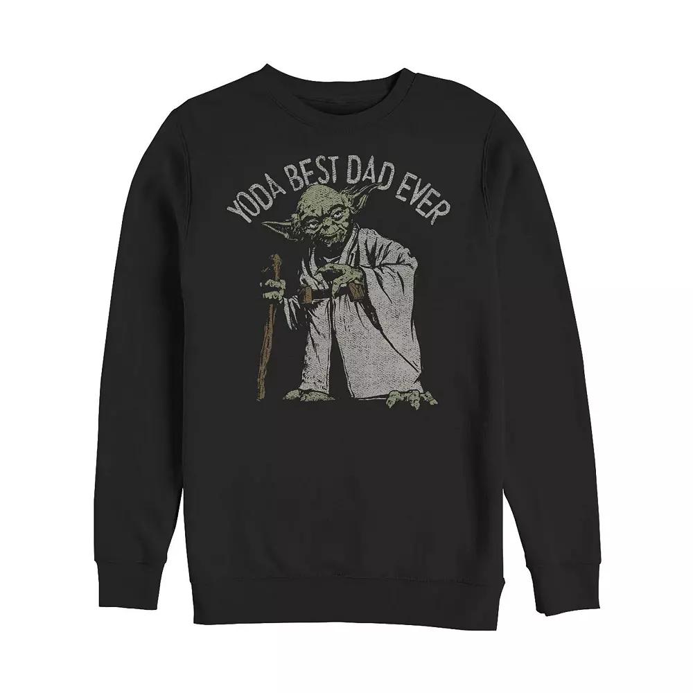 Men's Star Wars Yoda Best Dad Ever Sweatshirt,  Product Image