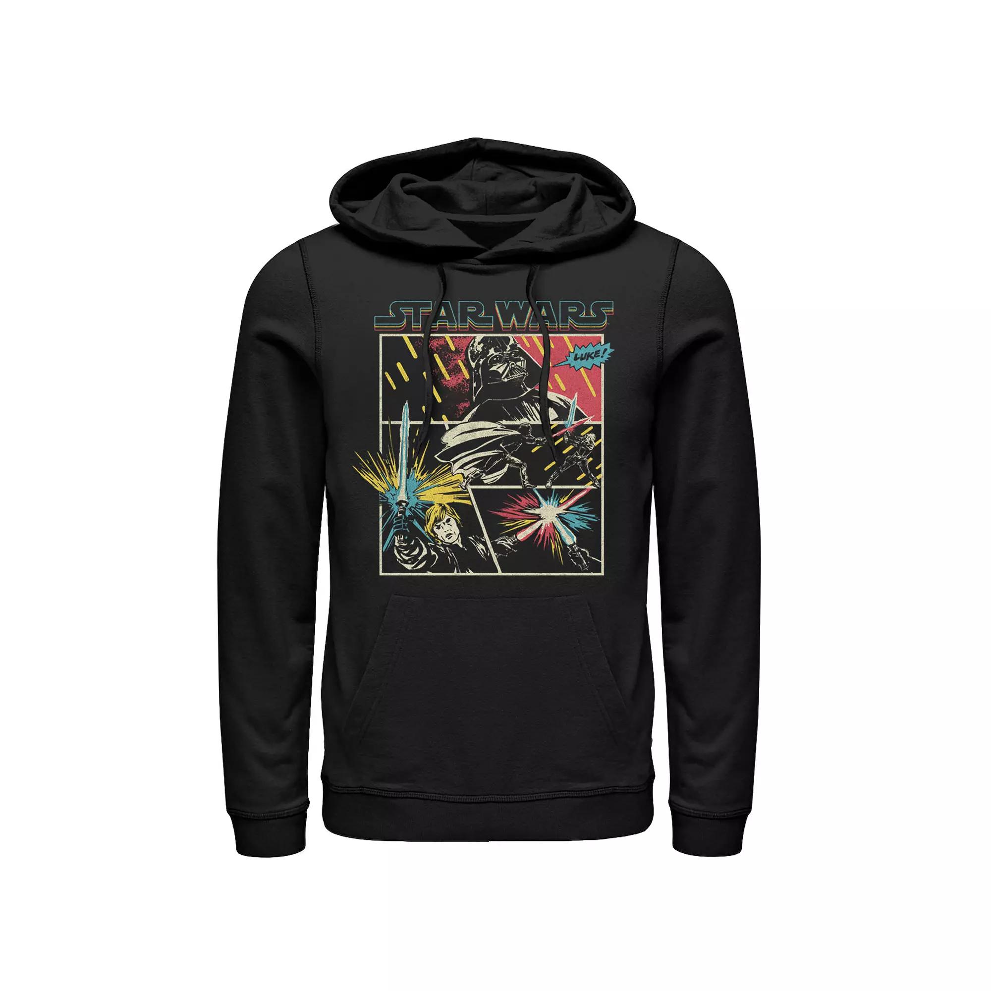 Men's Star Wars Luke & Vader Comic Fight Hoodie,  Product Image