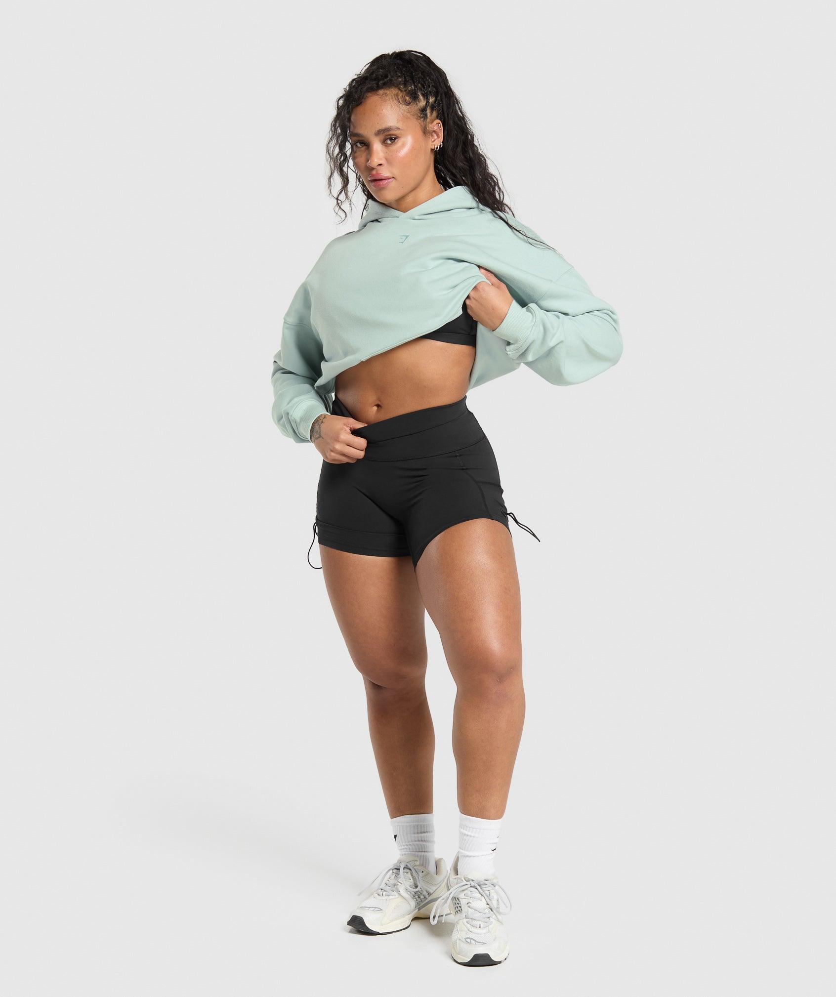 Gymshark Back Gains Graphic Hoodie - Morning Blue Female Product Image