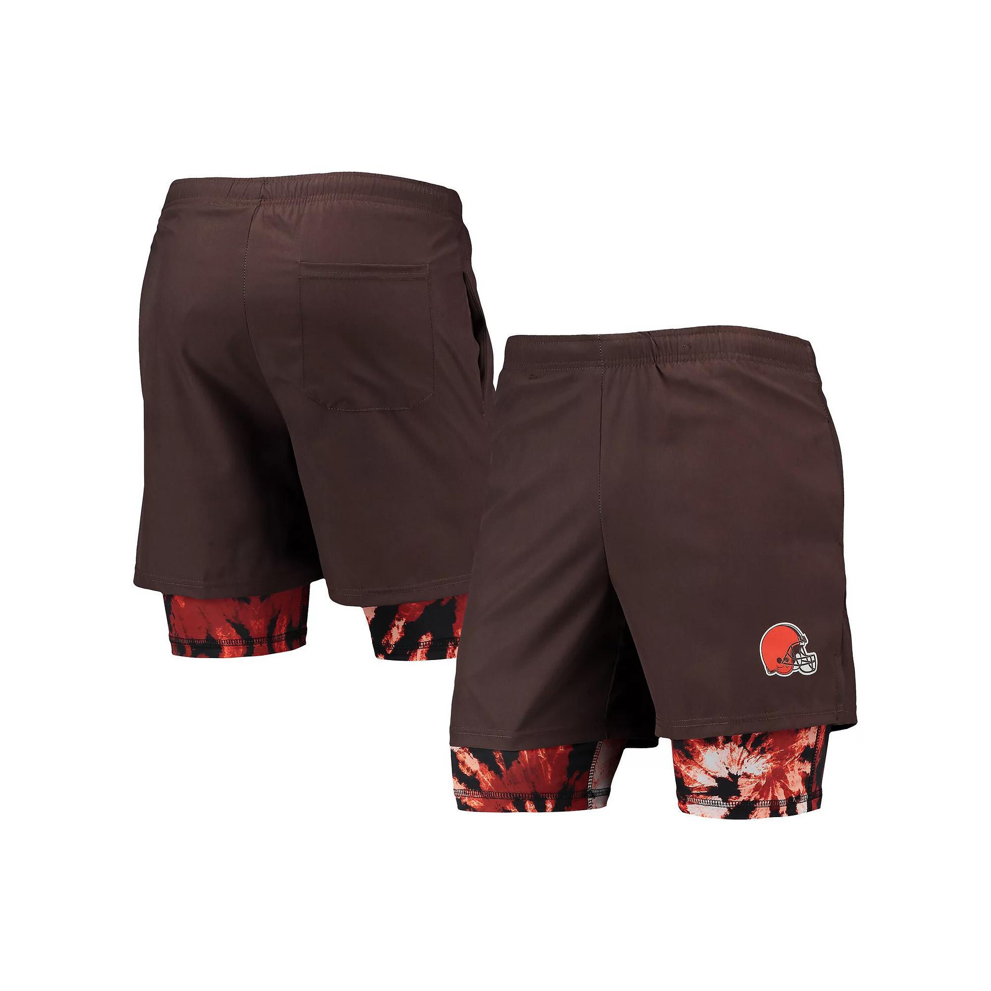Men's FOCO Brown Cleveland Browns Running Shorts, Size: Large Product Image