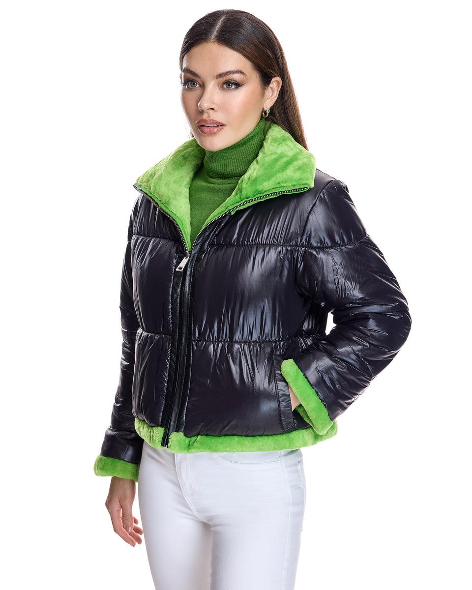 Maximilian  Julia & Stella Shearling Jacket Reversible to Nylon Product Image