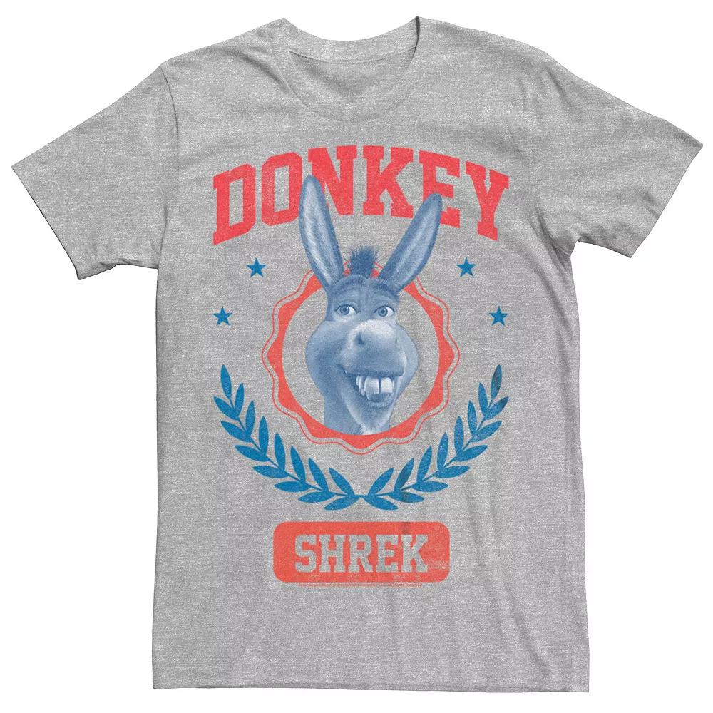 Men's Shrek Varsity Style Donkey Badge Graphic Tee,  Product Image