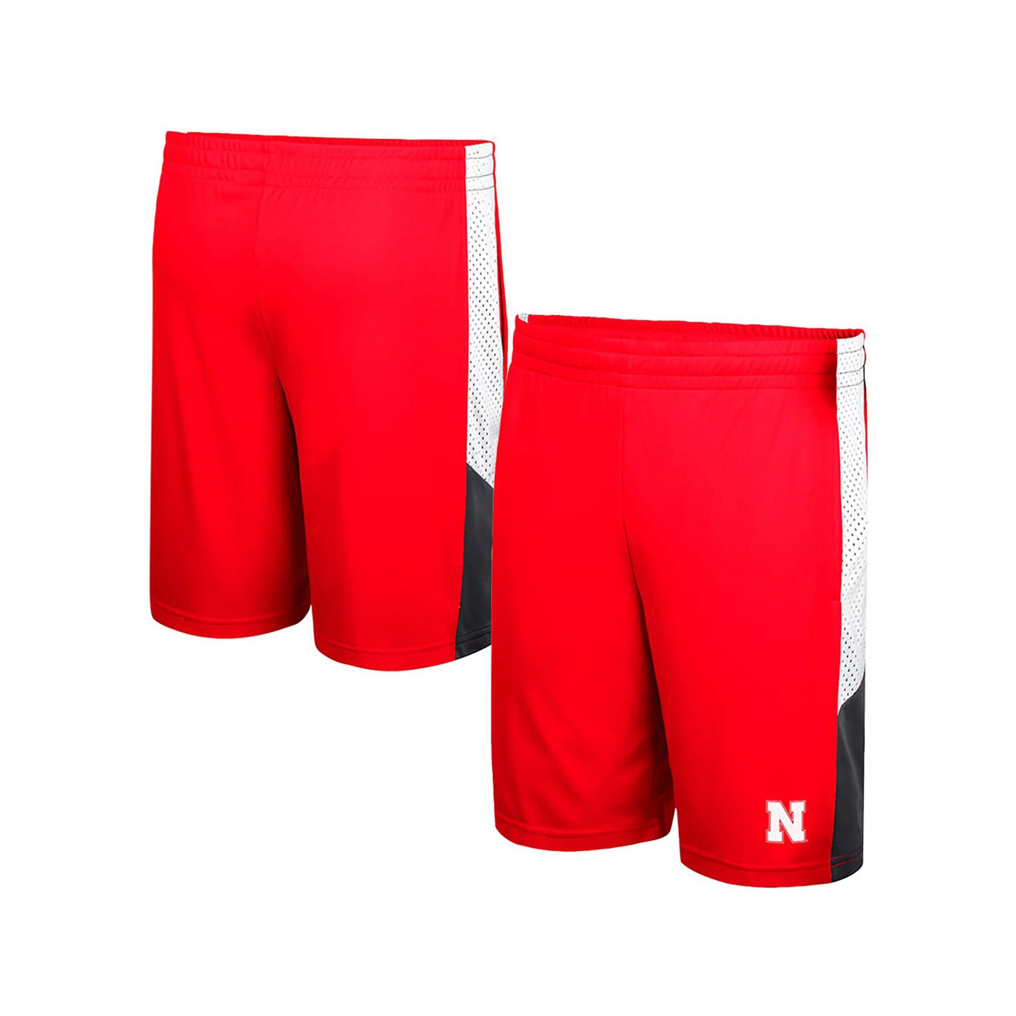 Men's Colosseum Scarlet Nebraska Huskers Very Thorough Shorts,  Product Image