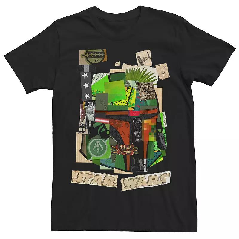 Men's Star Wars Boba Fett Cutout Collage Tee,  Product Image