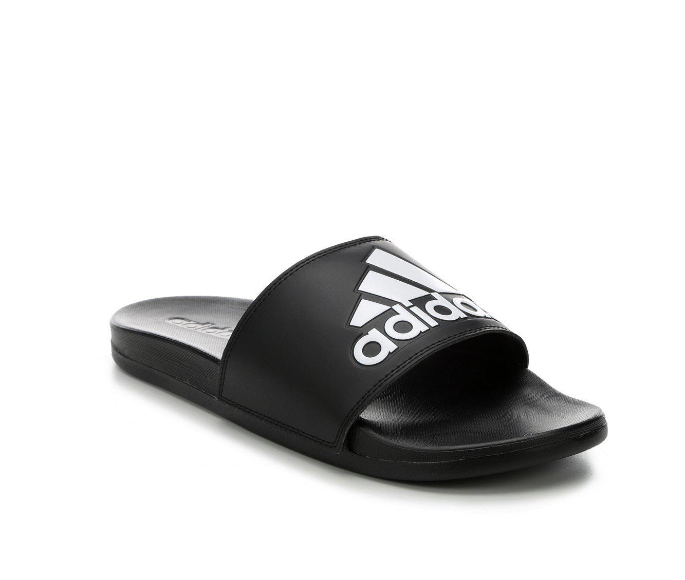 Men's Adidas Adilette Cloudfoam + Logo Sport Slides Product Image